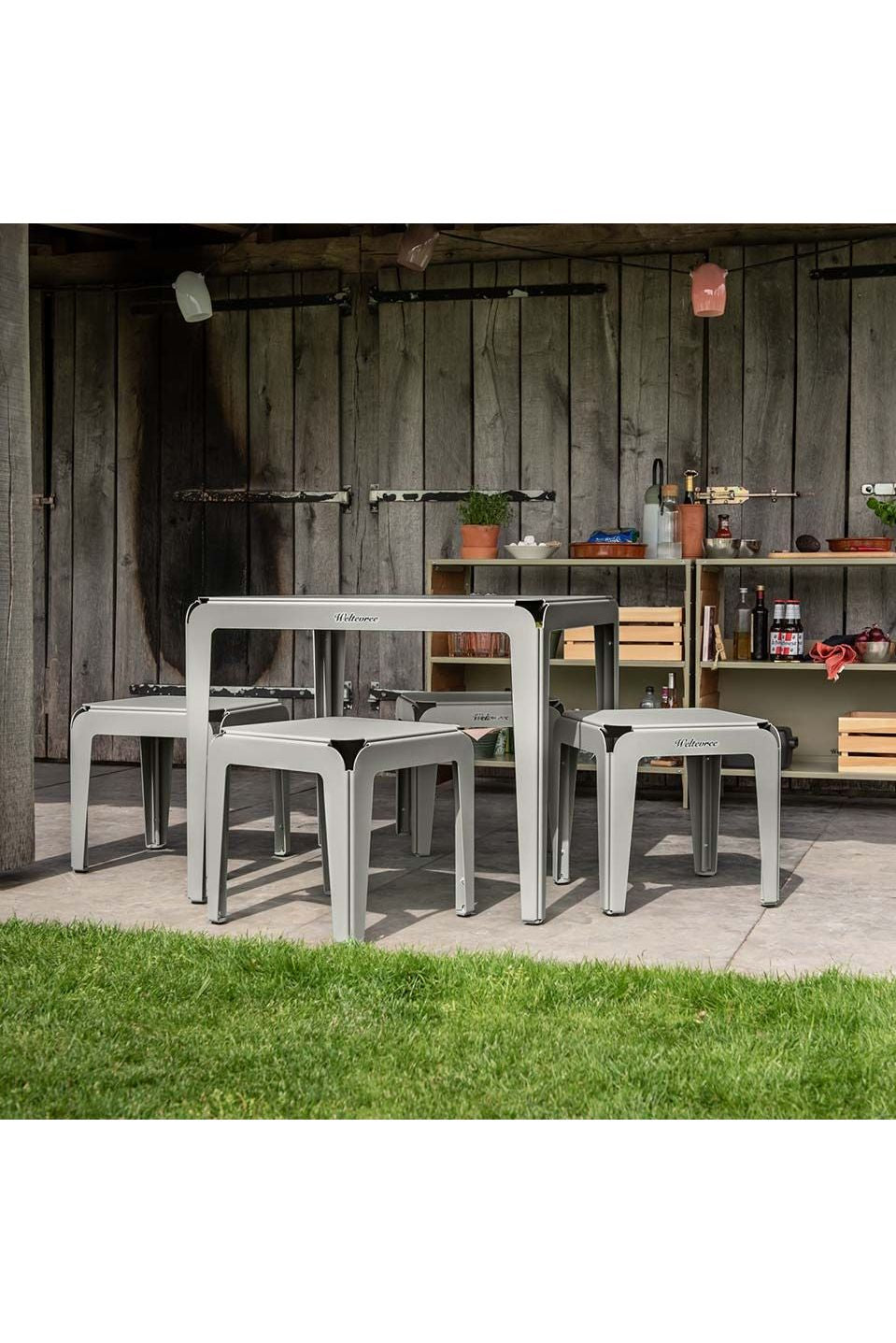 Bended Table - Agate Grey (90cm) van Weltevree | Kids Conceptstore Le Fanfare