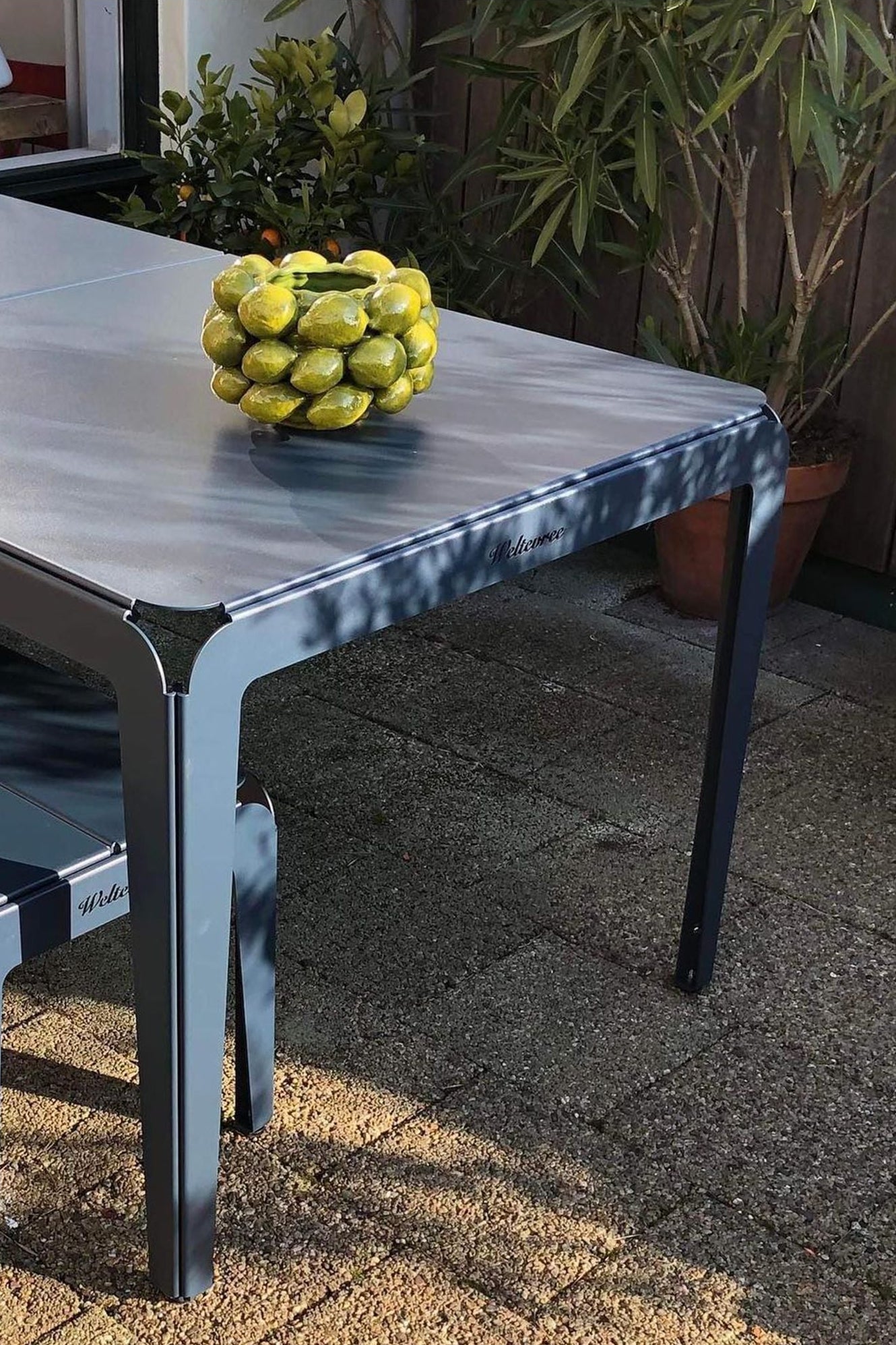 Bended Table - Grey Blue (180cm) van Weltevree | Kids Conceptstore Le Fanfare