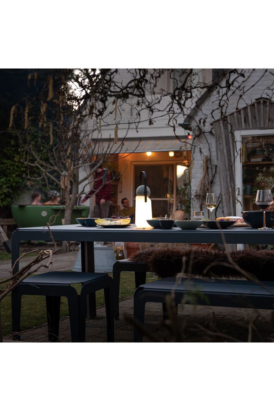 Bended Table - Grey Blue (180cm) van Weltevree | Kids Conceptstore Le Fanfare