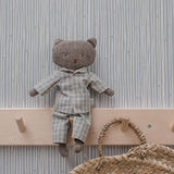 Behang Lijnenspel - Blauw