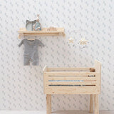 Behang Cappuccino - Blauw