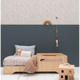 Behang Dottig - Donkerblauw