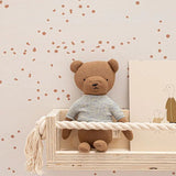 Behang Dottig - Bruin