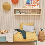 Behang Gestreept - Biscuit