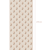 Behang Retro Bloem - Roze