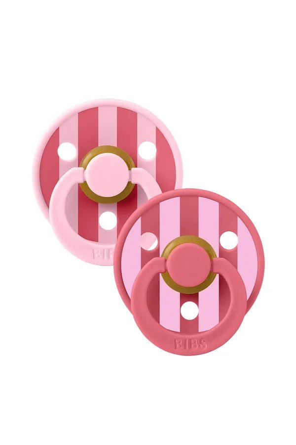 BIBS Studio Colour Block 2 pack - Baby Pink Coral mix van BIBS | Kids Conceptstore Le Fanfare