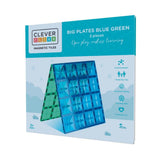 Big Plates Blue Green | 2 Stuks van Cleverclixx | Kids Conceptstore Le Fanfare