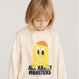 Bigtooth Lemon T-shirt - Offwhite van Bobo Choses | Kids Conceptstore Le Fanfare