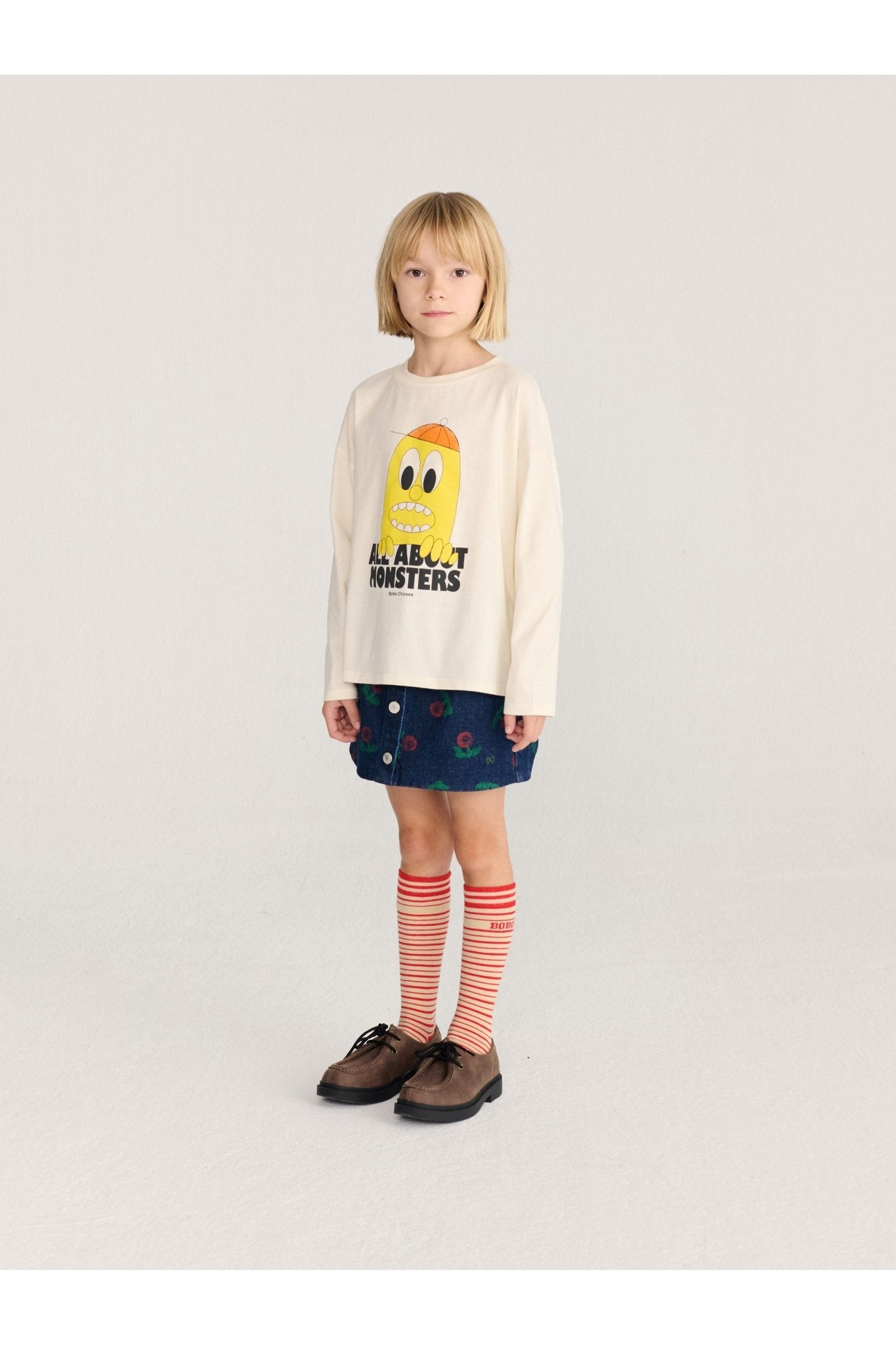 Bigtooth Lemon T-shirt - Offwhite van Bobo Choses | Kids Conceptstore Le Fanfare