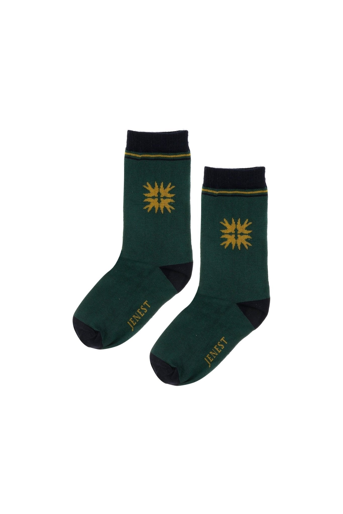 Bird Socks - Dark Green van Jenest | Kids Conceptstore Le Fanfare