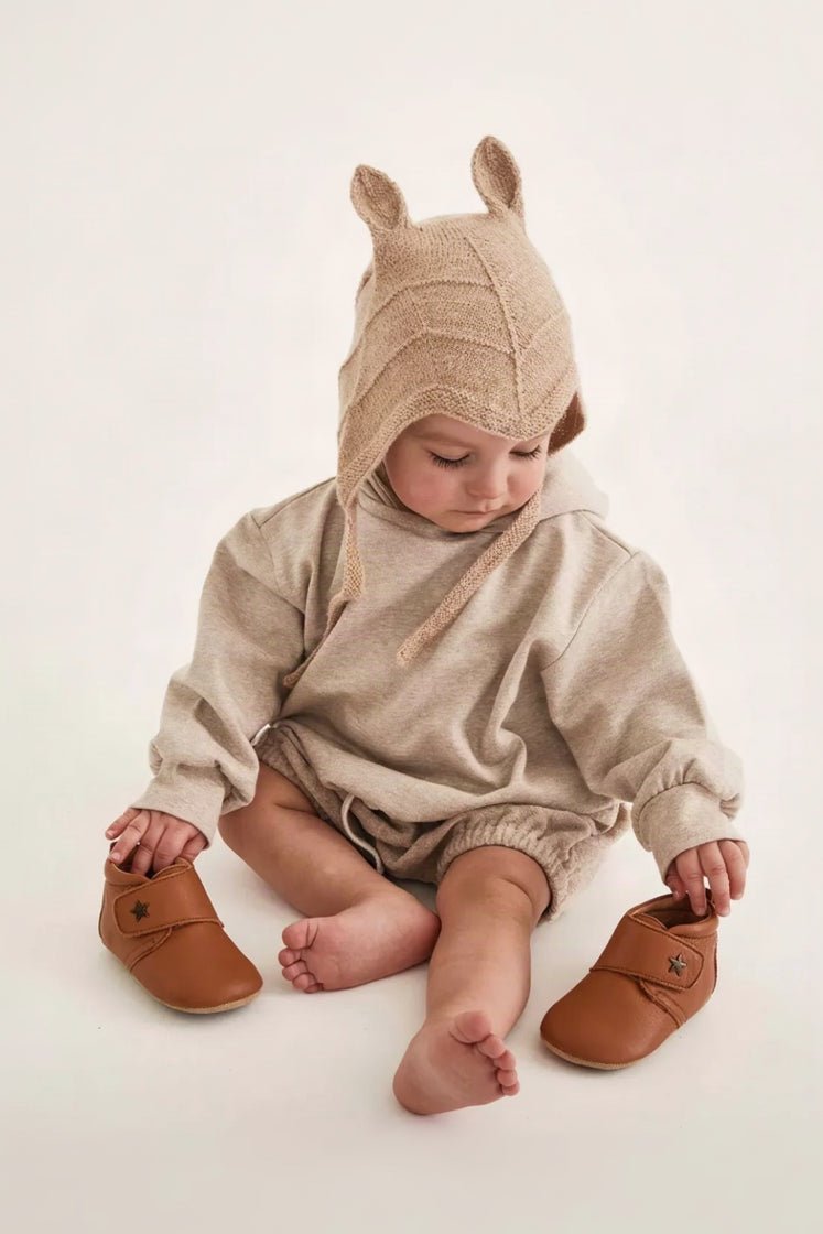 Bisgaard baby star home shoe - cognac van Bisgaard | Kids Conceptstore Le Fanfare