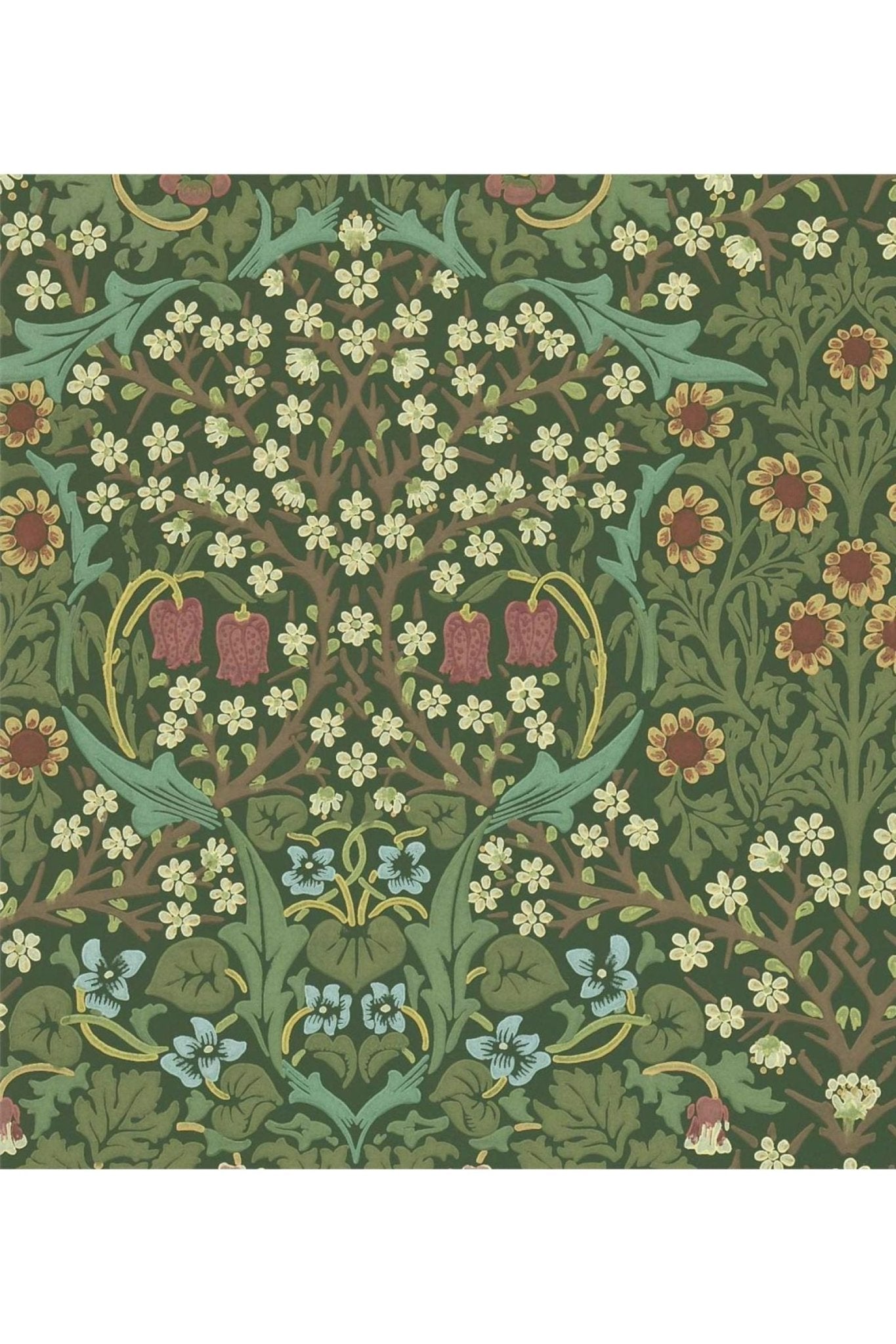 Blackthorn Wallpaper - Green van Morris & Co | Kids Conceptstore Le Fanfare