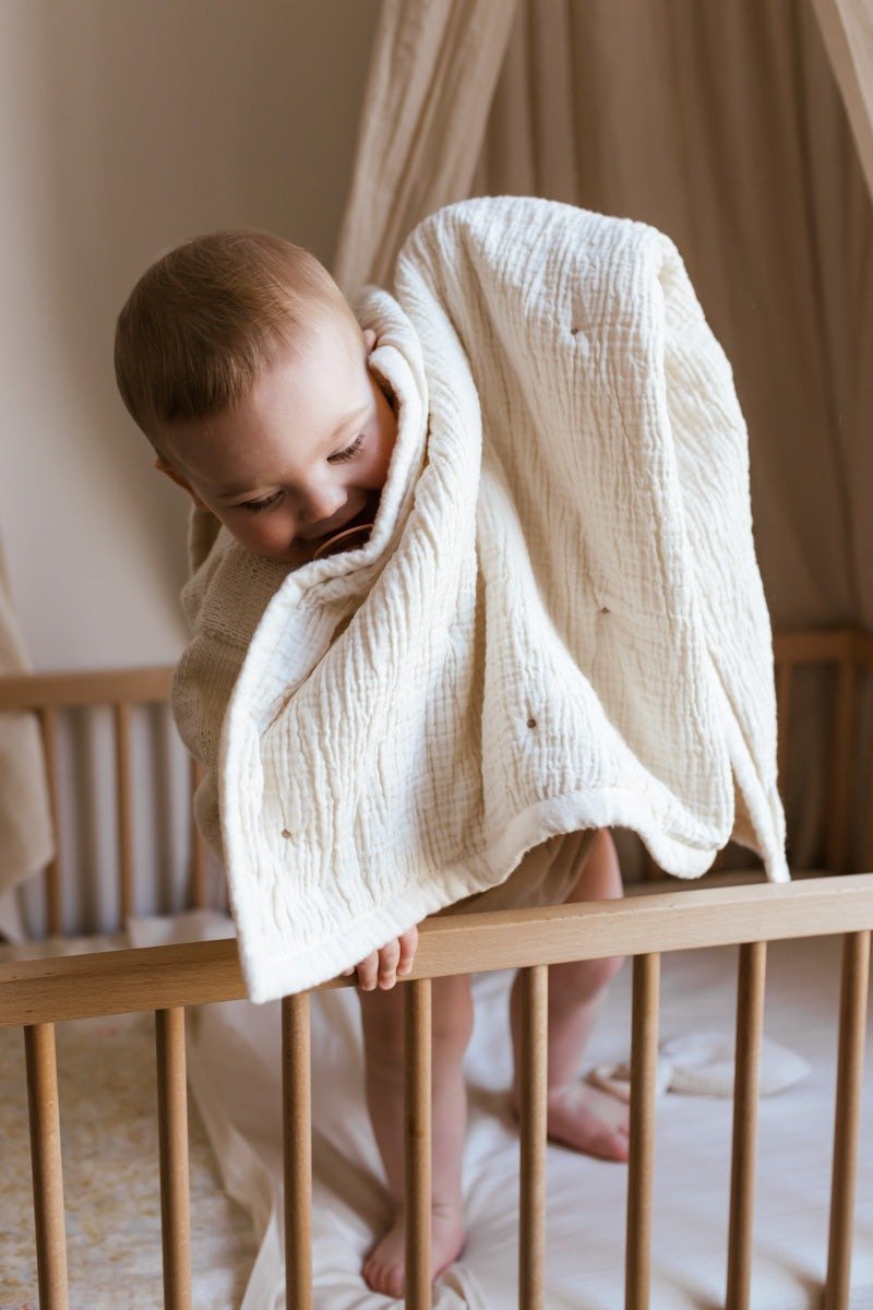 blanket flannel dot . mini van atelier an.nur | Kids Conceptstore Le Fanfare