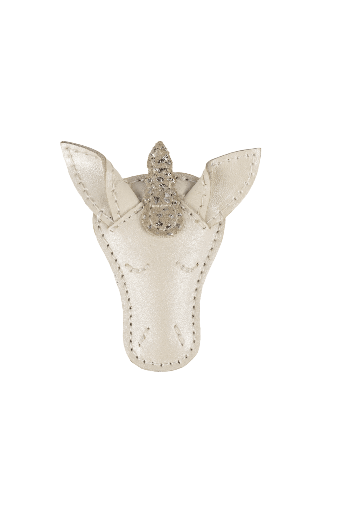 Blinc Clip - Unicorn - Off White Metallic Leather van Donsje Amsterdam | Kids Conceptstore Le Fanfare