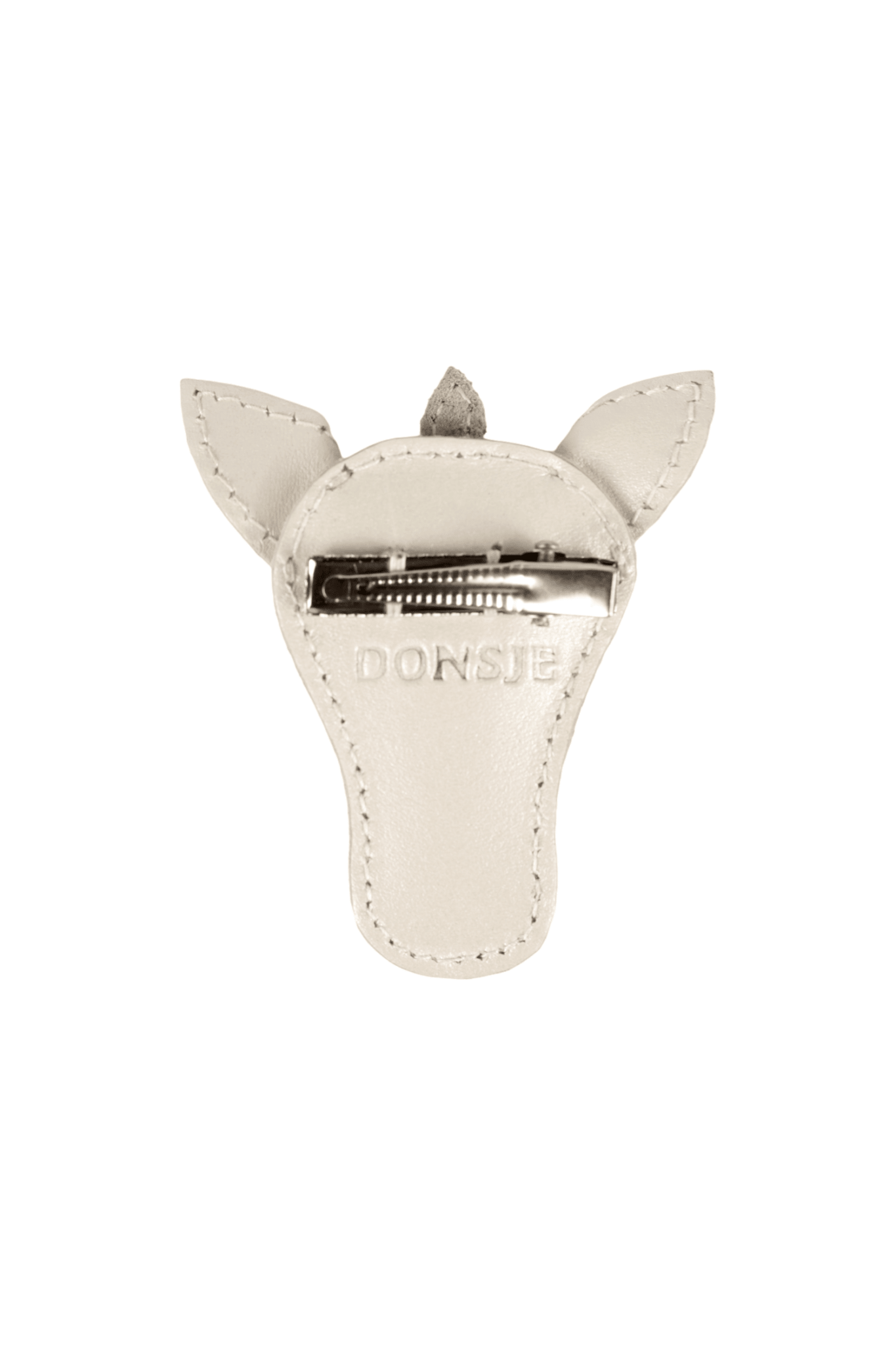 Blinc Clip - Unicorn - Off White Metallic Leather van Donsje Amsterdam | Kids Conceptstore Le Fanfare