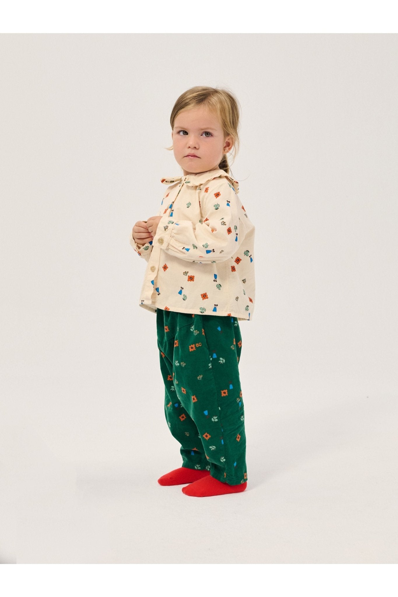 Blossom all over woven blouse - Offwhite van Bobo Choses | Kids Conceptstore Le Fanfare