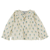 Blouse grand col block print - Scarlet van Emile et Ida | Kids Conceptstore Le Fanfare