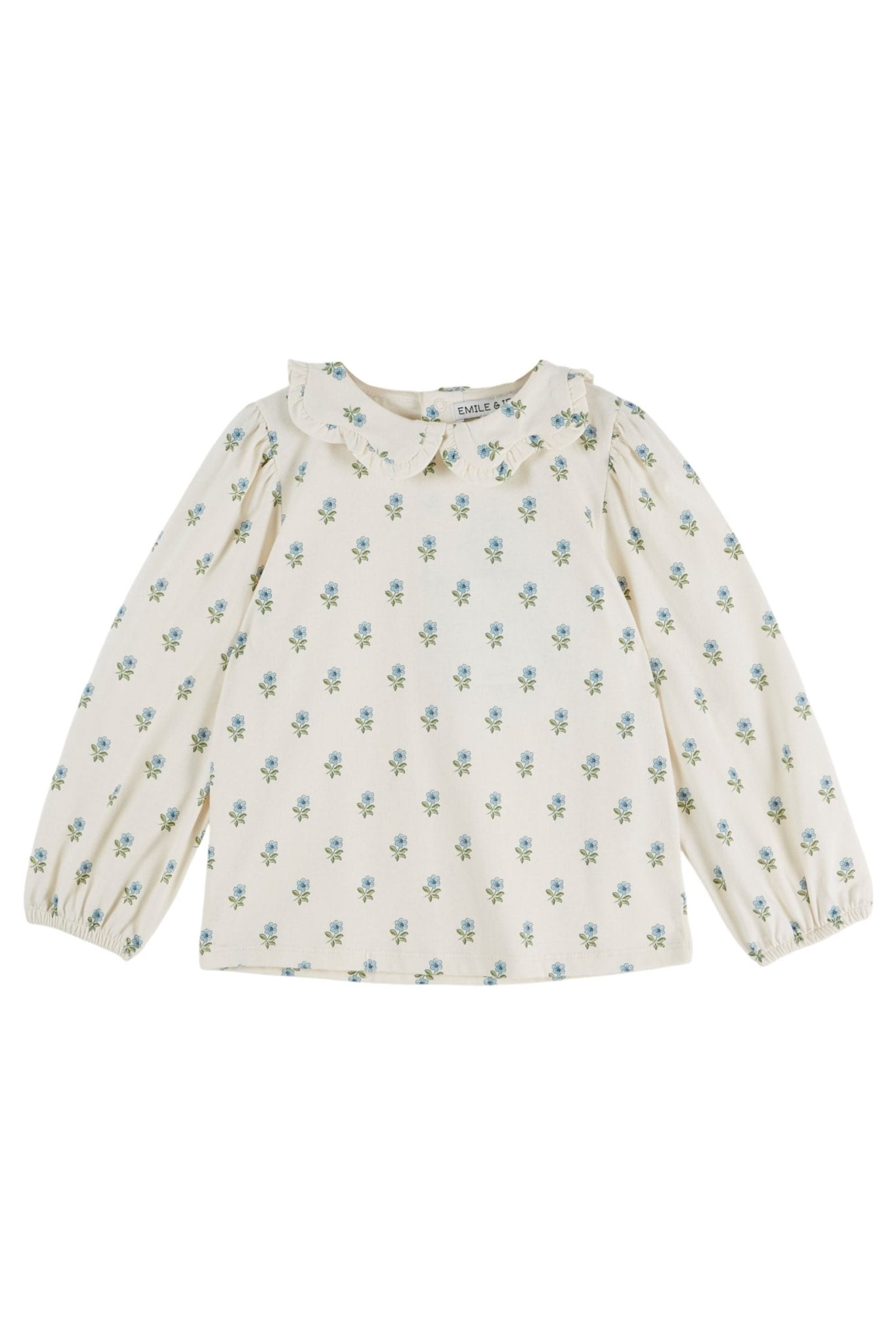 Blouse jersey imp col fleur - Scarlet van Emile et Ida | Kids Conceptstore Le Fanfare