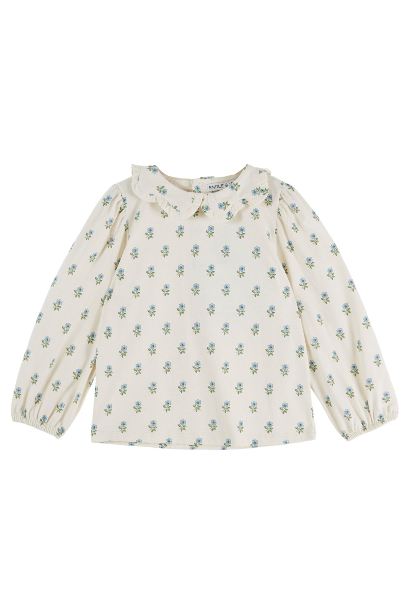 Blouse jersey imp col fleur - Scarlet van Emile et Ida | Kids Conceptstore Le Fanfare