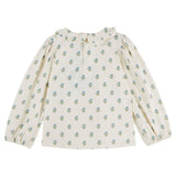 Blouse jersey imp col fleur - Scarlet van Emile et Ida | Kids Conceptstore Le Fanfare
