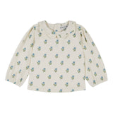 Blouse jersey imp col fleur - Scarlet van Emile et Ida | Kids Conceptstore Le Fanfare