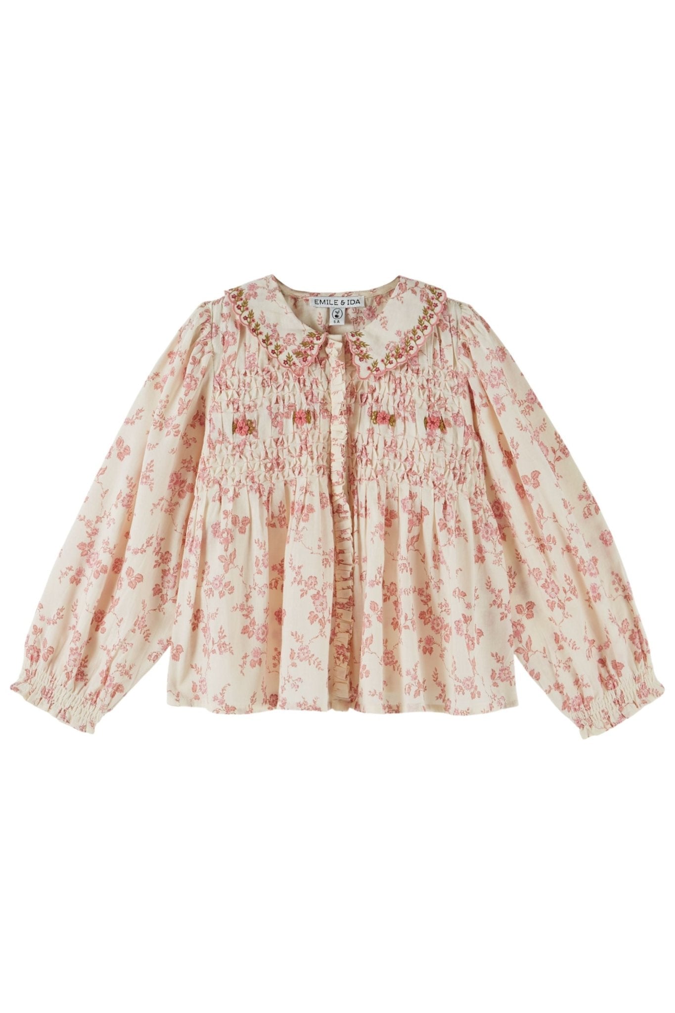 Blouse smockee brodee - Rosalie van Emile et Ida | Kids Conceptstore Le Fanfare