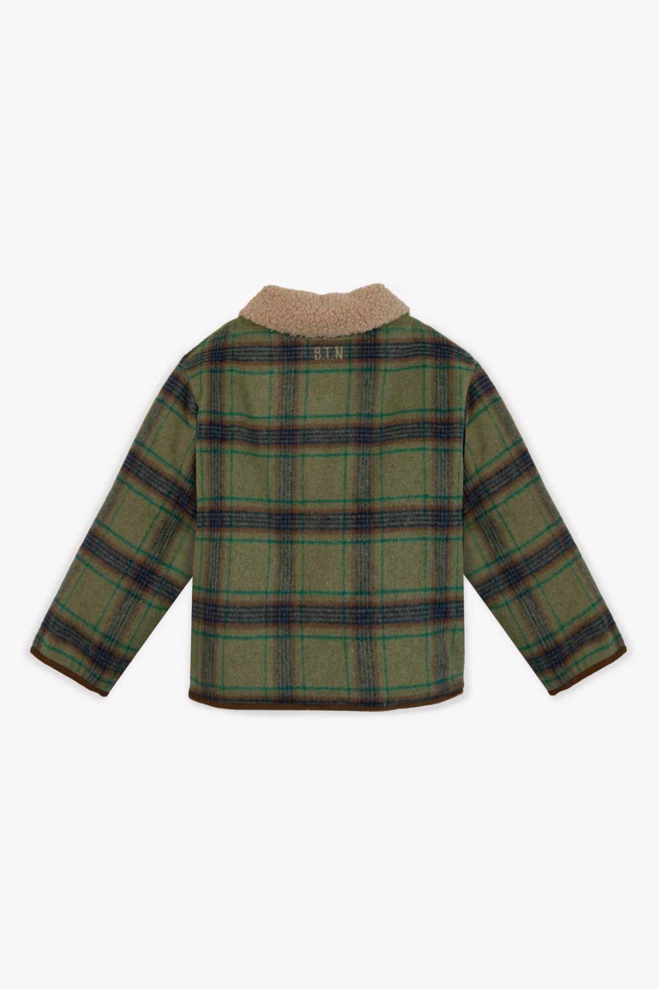 Blouson pierrot - Carreaux sunday van BONTON | Kids Conceptstore Le Fanfare