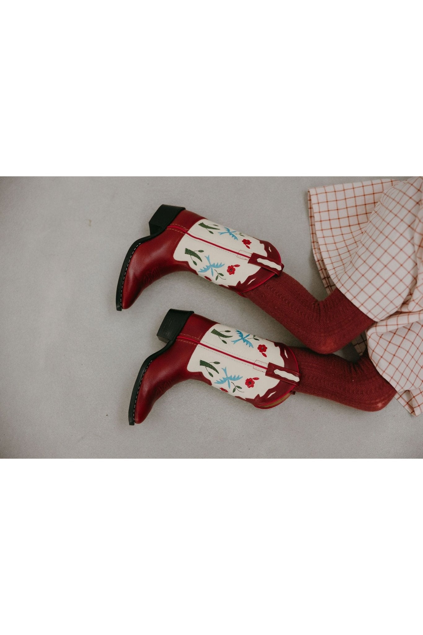 Bluebird Red Cowboyboots van Bootstock | Kids Conceptstore Le Fanfare