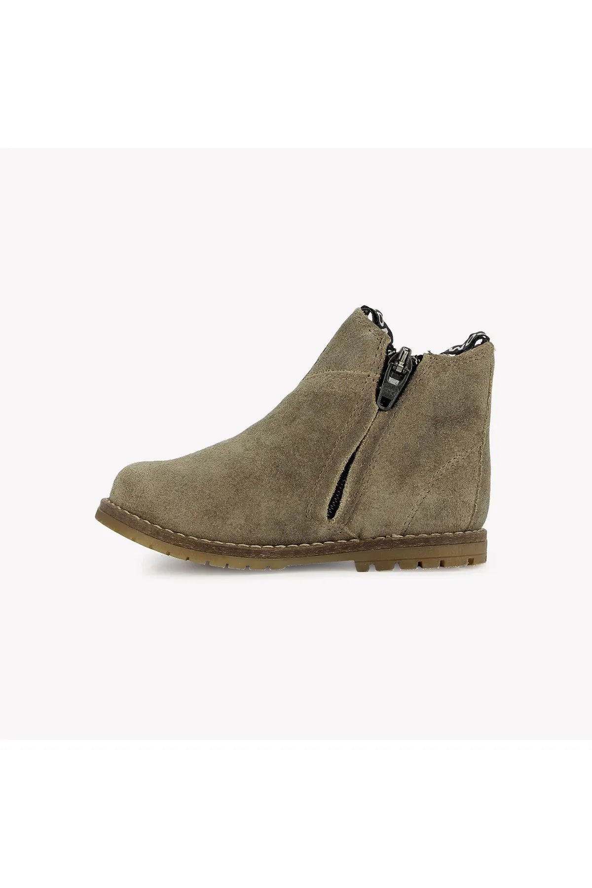 Bob Jod Zip Velours Oily - Kaki van POM D'API | Kids Conceptstore Le Fanfare
