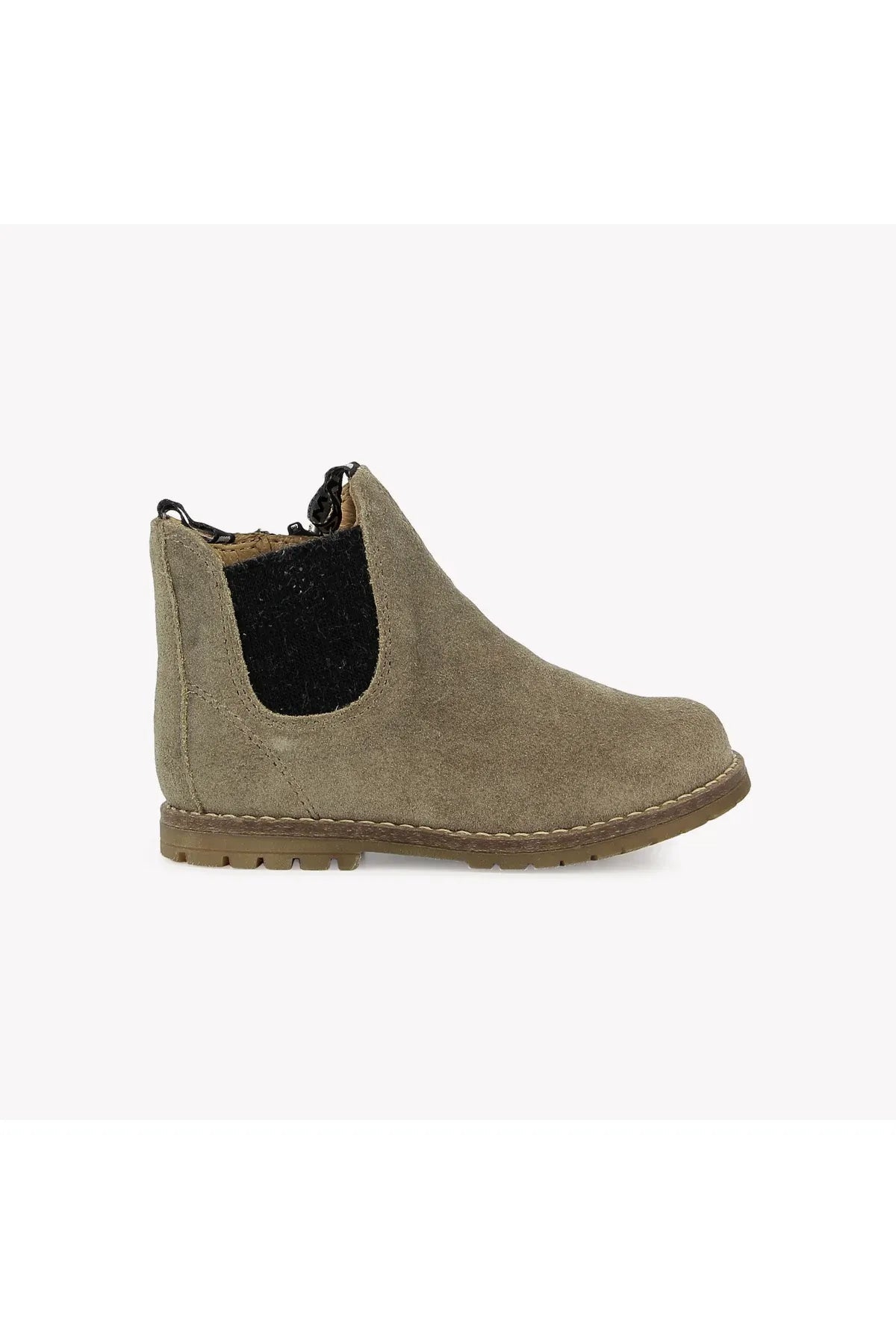 Bob Jod Zip Velours Oily - Kaki van POM D'API | Kids Conceptstore Le Fanfare