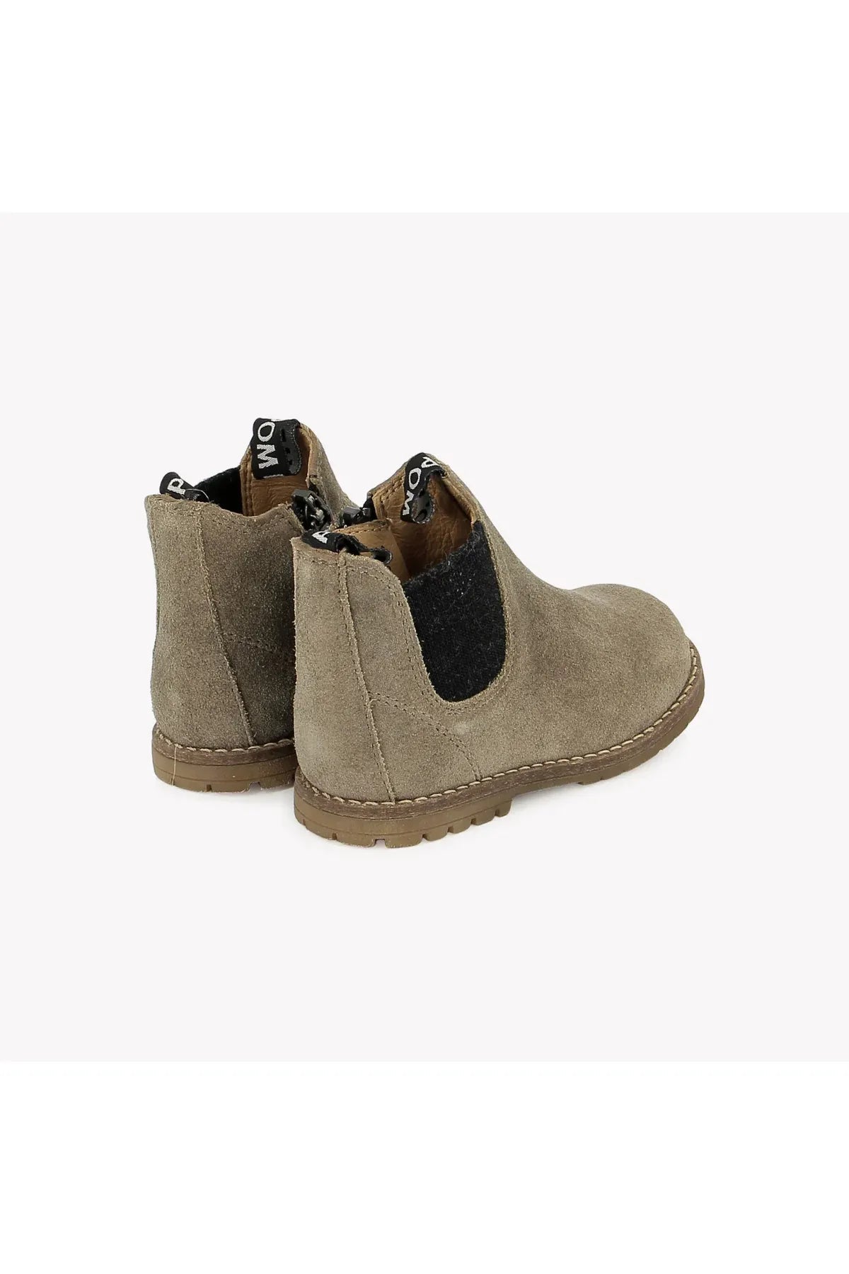 Bob Jod Zip Velours Oily - Kaki van POM D'API | Kids Conceptstore Le Fanfare