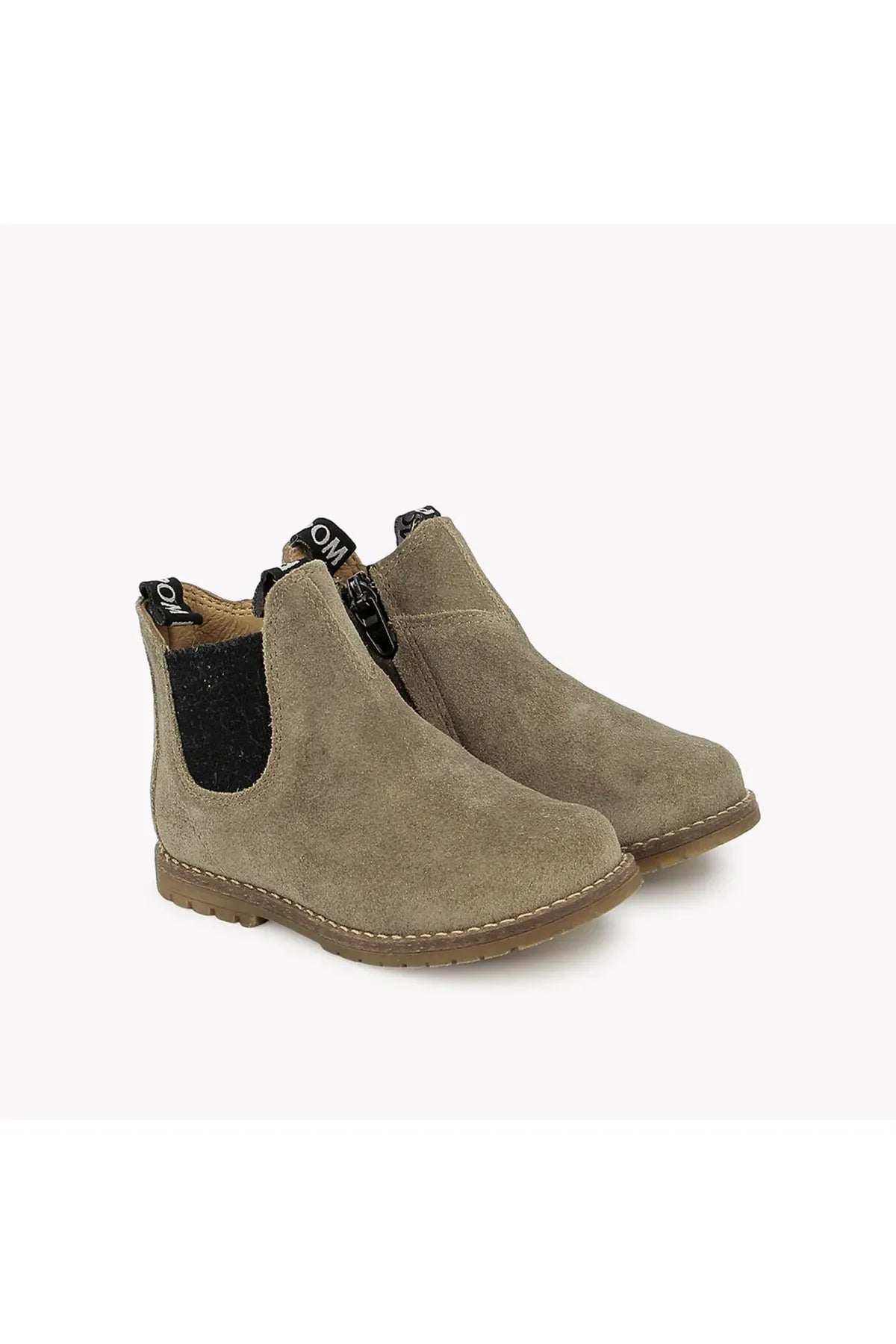 Bob Jod Zip Velours Oily - Kaki van POM D'API | Kids Conceptstore Le Fanfare