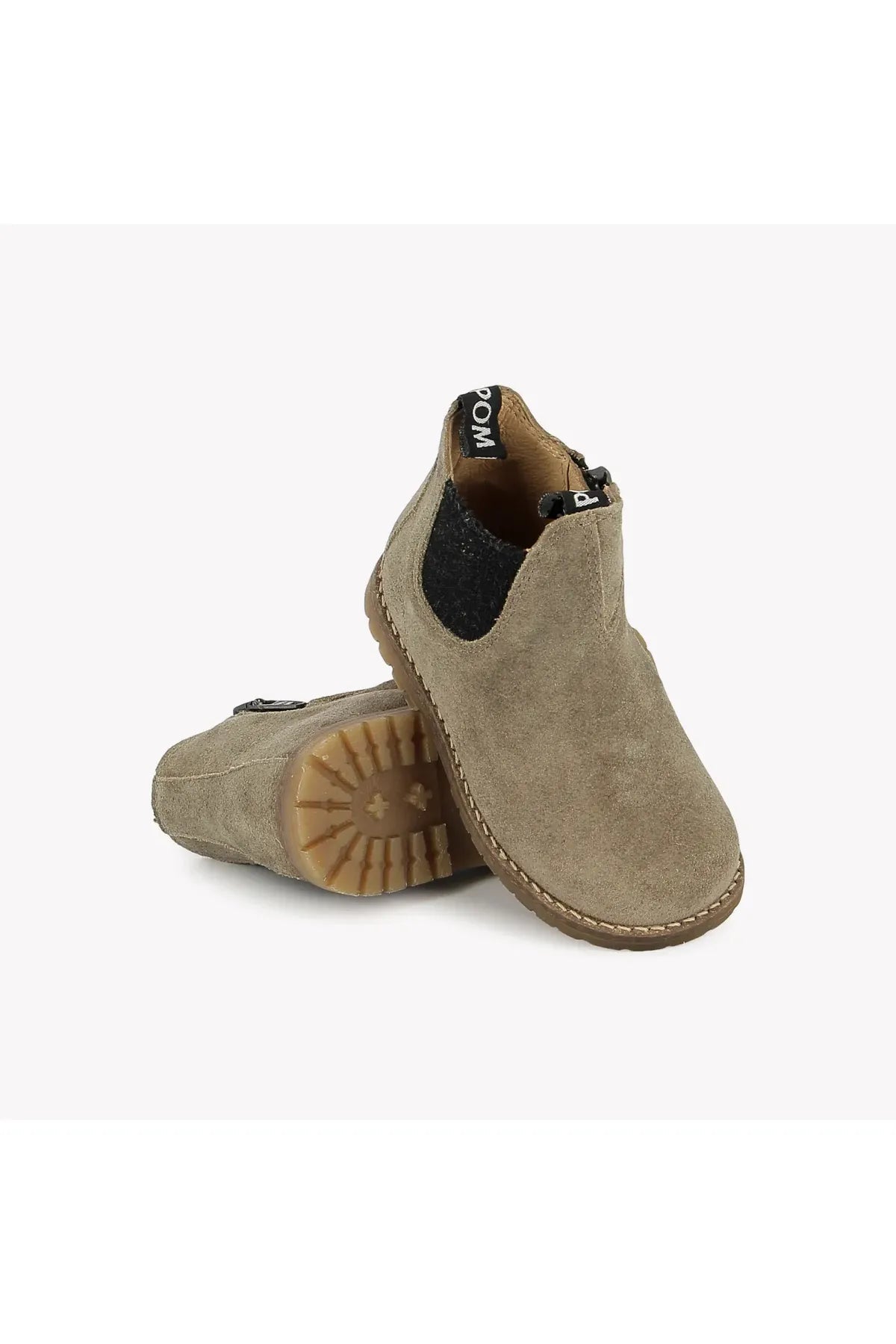 Bob Jod Zip Velours Oily - Kaki van POM D'API | Kids Conceptstore Le Fanfare