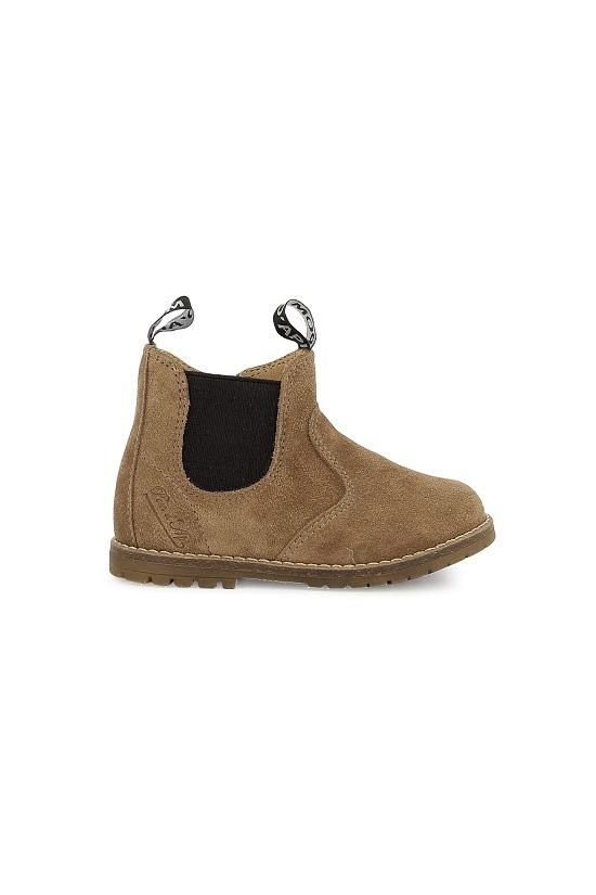 Bob zip boots - Velours - Tabac van POM D'API | Kids Conceptstore Le Fanfare