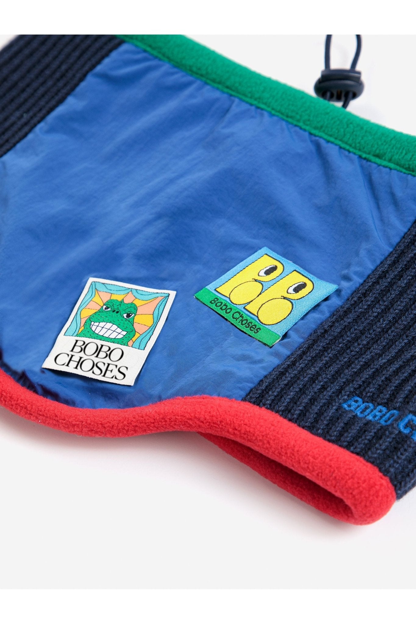 Bobo Choses color block neck warmer - Blue van Bobo Choses | Kids Conceptstore Le Fanfare