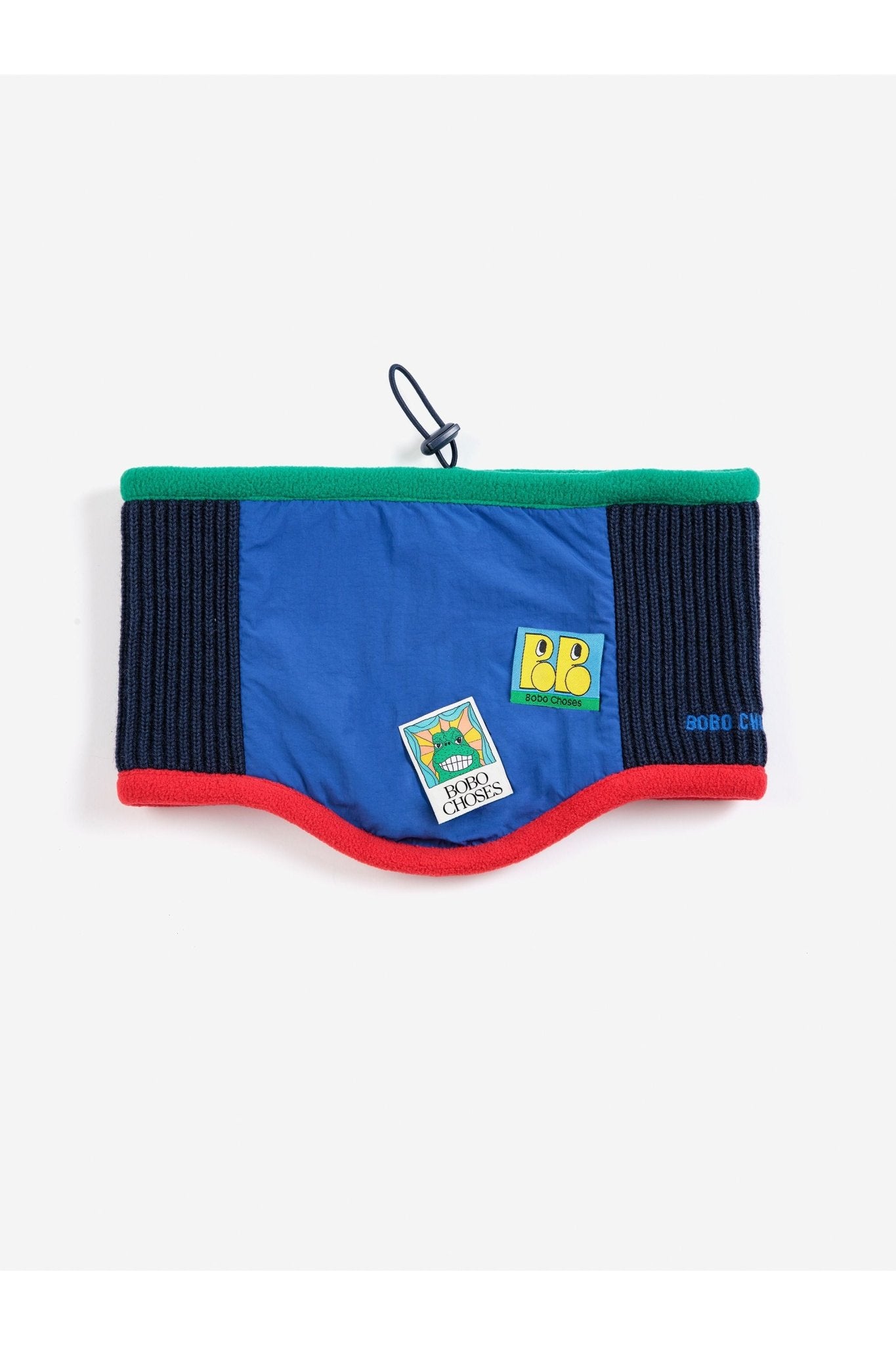 Bobo Choses color block neck warmer - Blue van Bobo Choses | Kids Conceptstore Le Fanfare