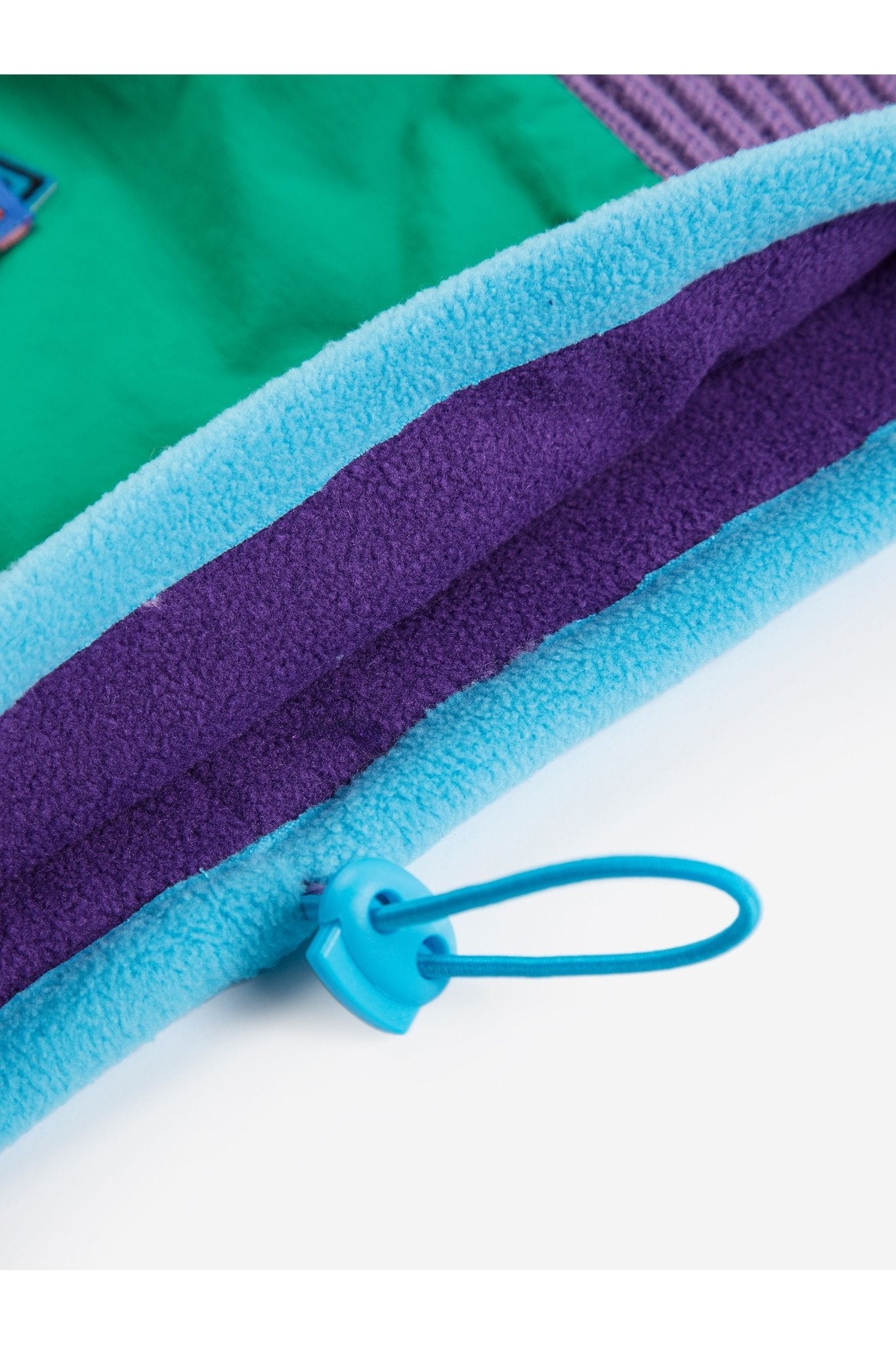Bobo Choses color block neck warmer - Green van Bobo Choses | Kids Conceptstore Le Fanfare
