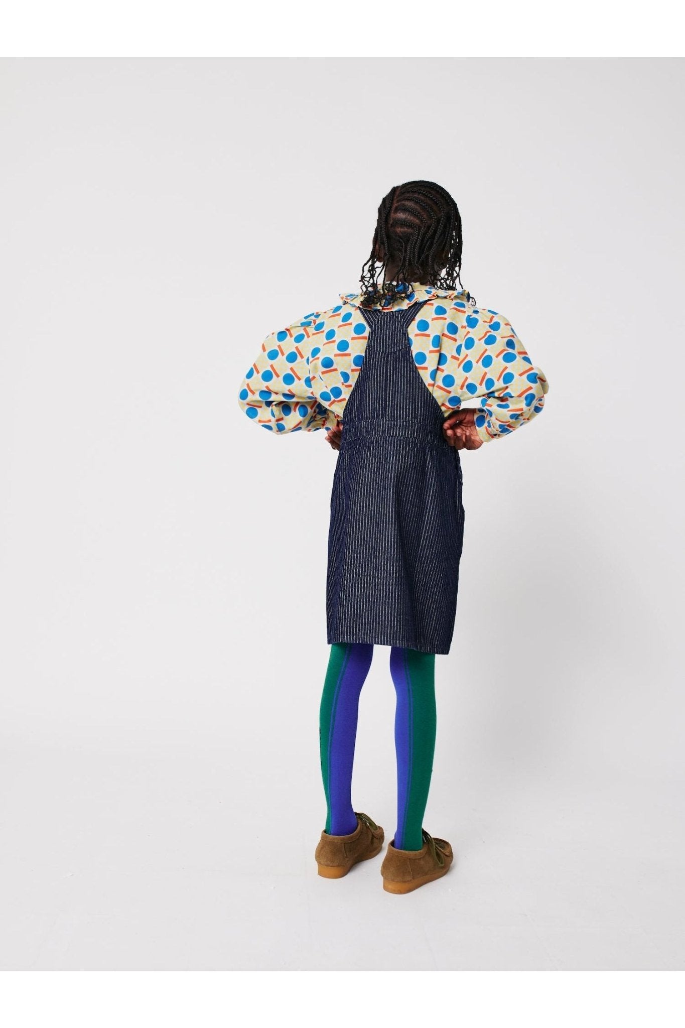 Bobo Choses color block tights Blue van Bobo Choses | Kids Conceptstore Le Fanfare