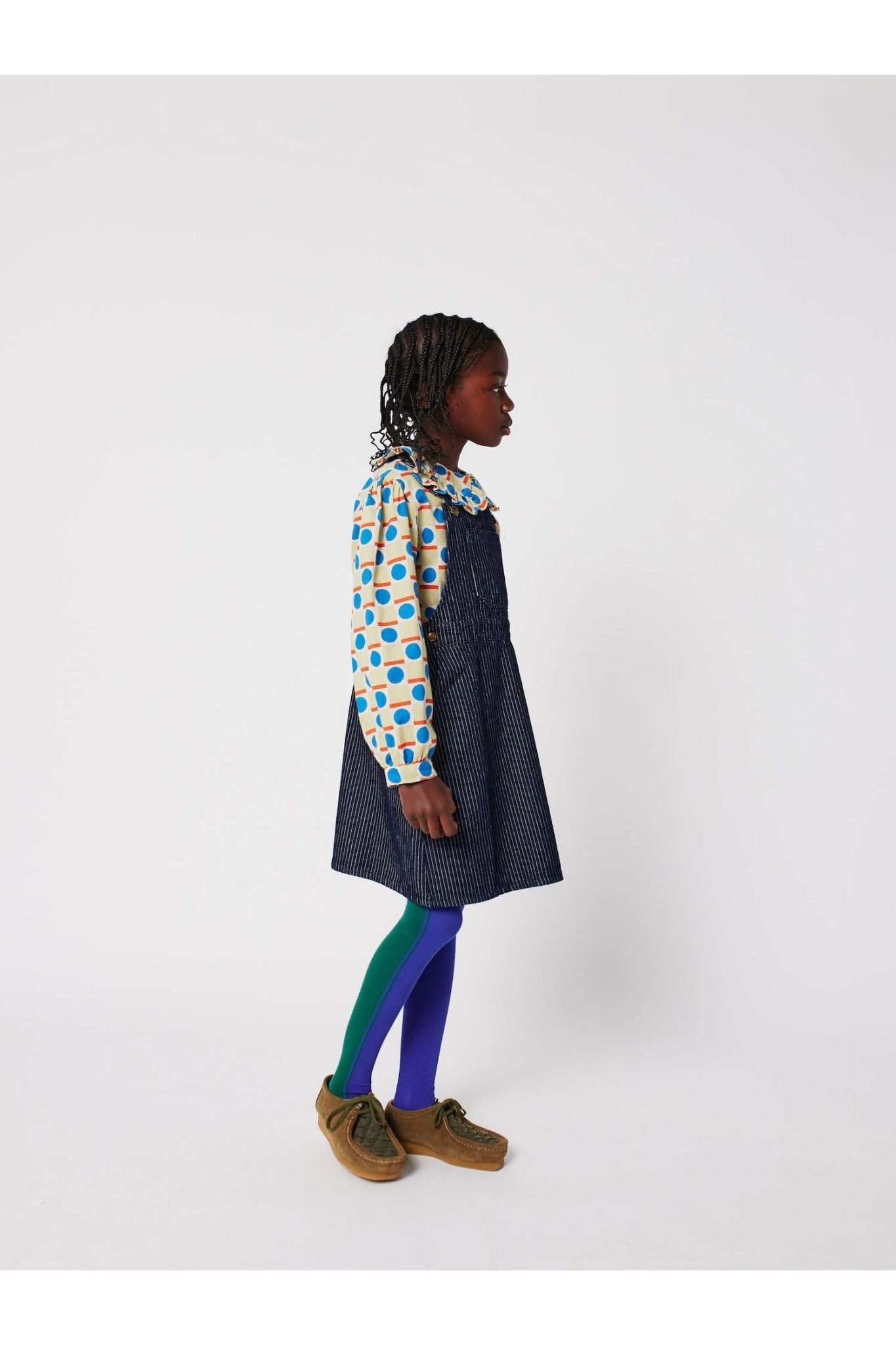 Bobo Choses color block tights Blue van Bobo Choses | Kids Conceptstore Le Fanfare