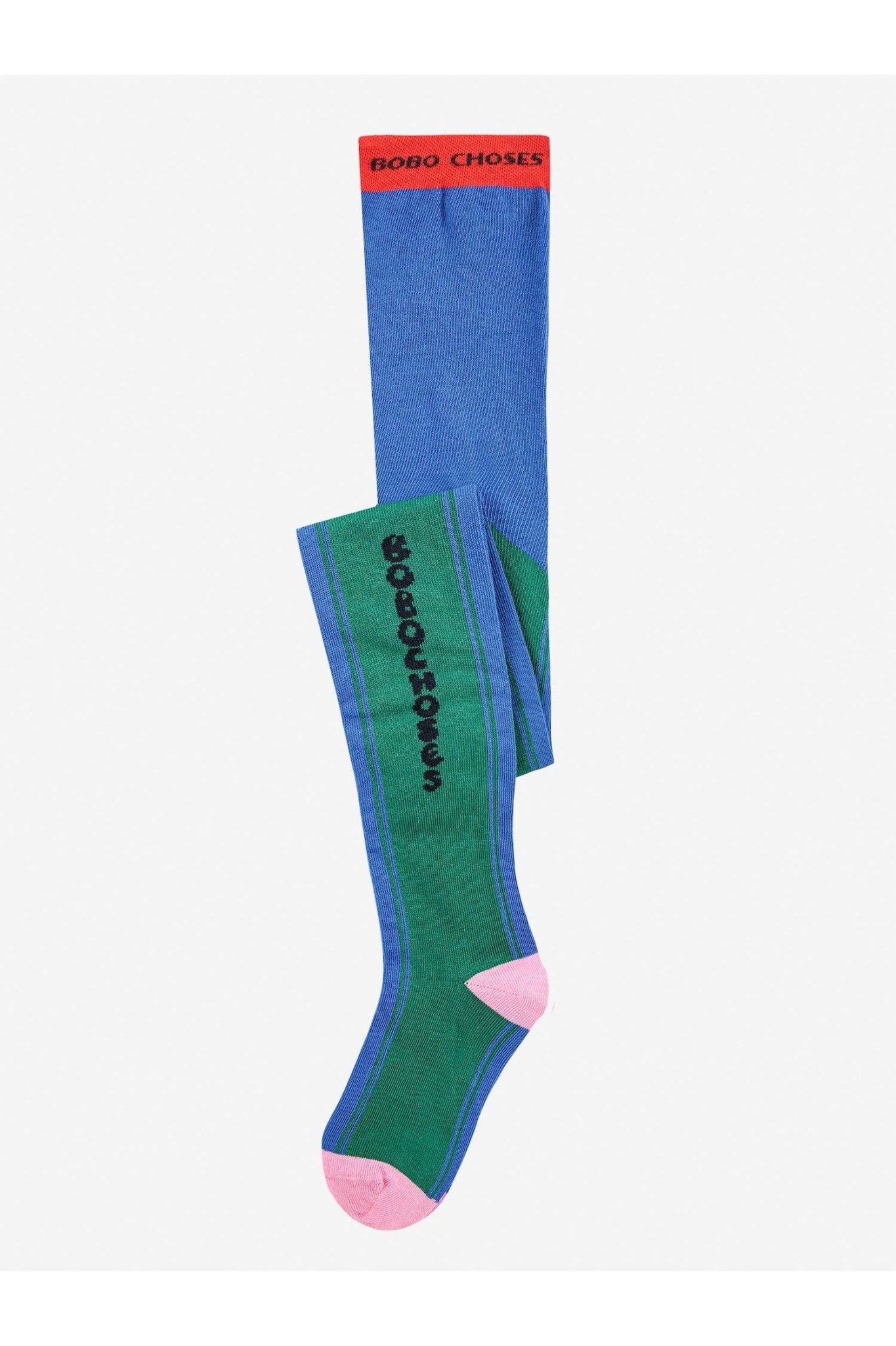 Bobo Choses color block tights Blue van Bobo Choses | Kids Conceptstore Le Fanfare
