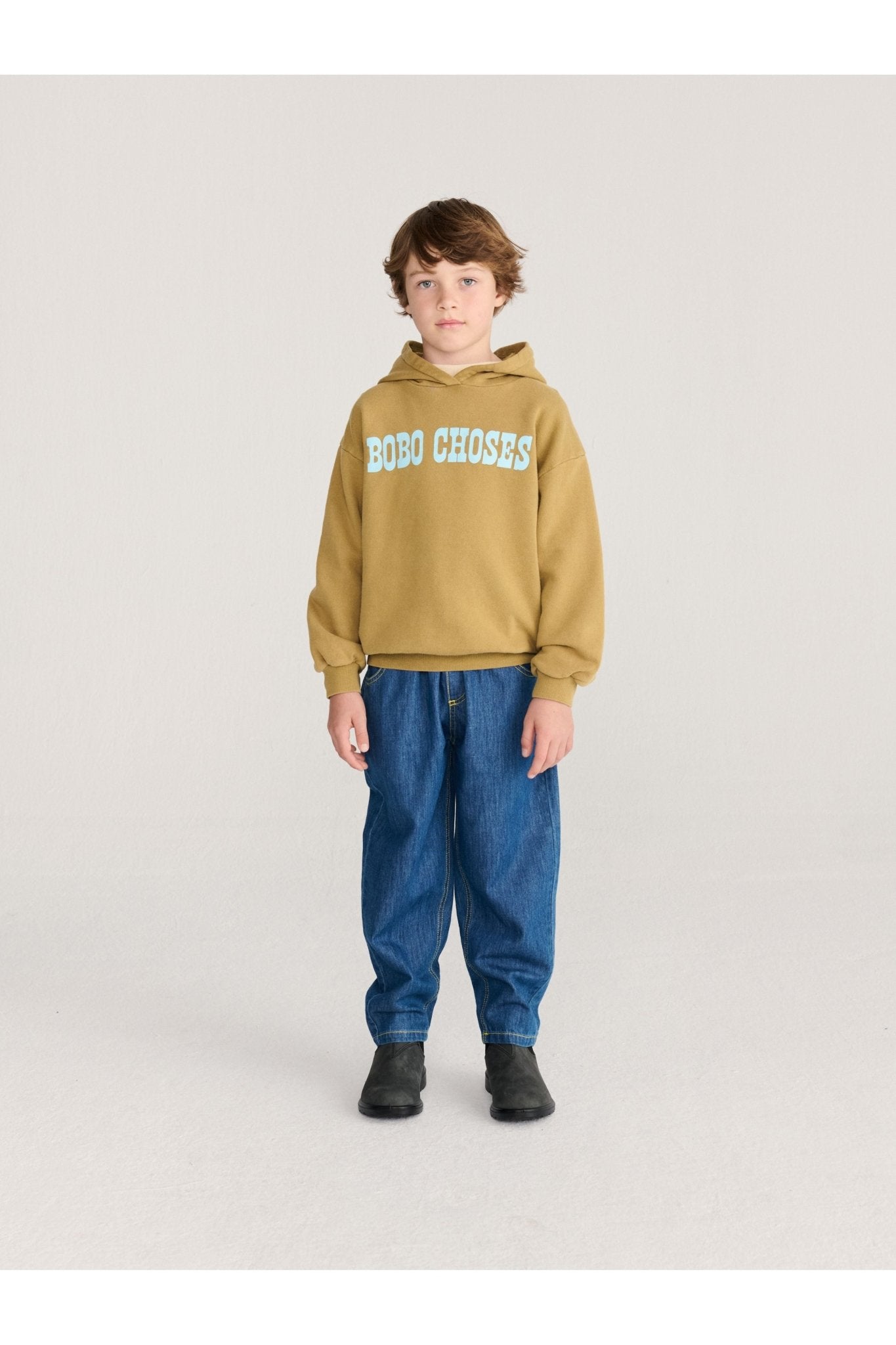 Bobo Choses Pop hoodie - Khaki van Bobo Choses | Kids Conceptstore Le Fanfare