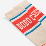Bobo Choses Pop long socks - Beige van Bobo Choses | Kids Conceptstore Le Fanfare