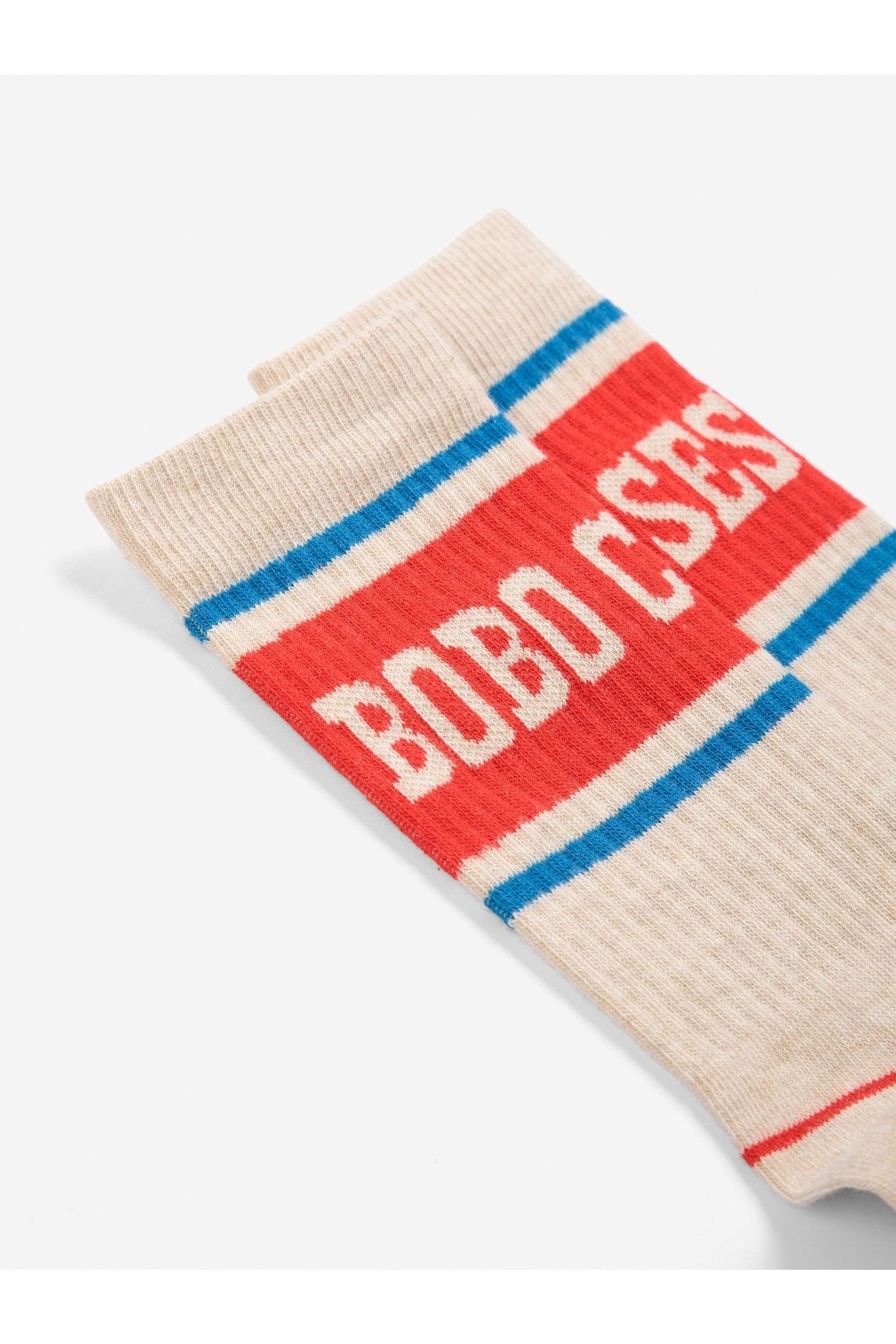 Bobo Choses Pop long socks - Beige van Bobo Choses | Kids Conceptstore Le Fanfare