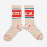 Bobo Choses Pop long socks - Beige van Bobo Choses | Kids Conceptstore Le Fanfare