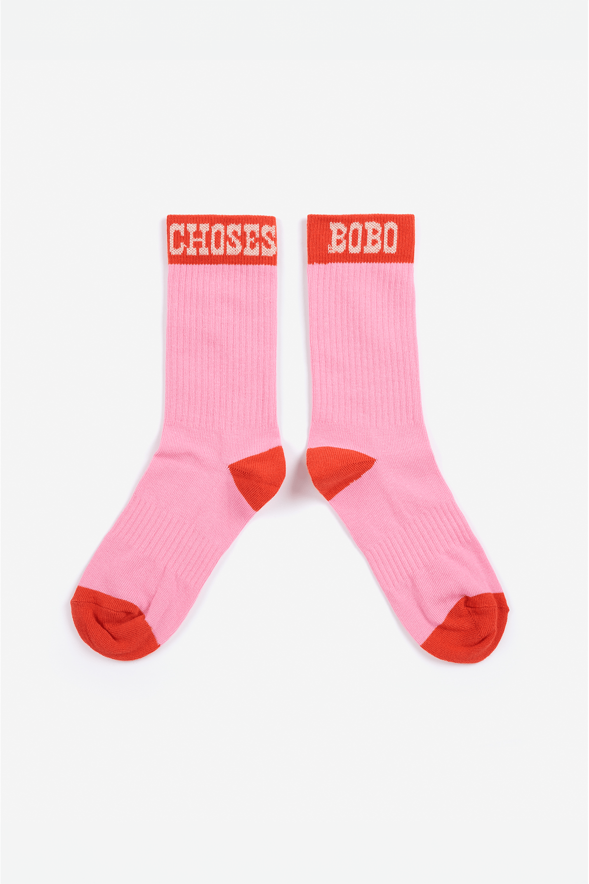 Bobo Choses Pop long socks - Fuchsia van Bobo Choses | Kids Conceptstore Le Fanfare