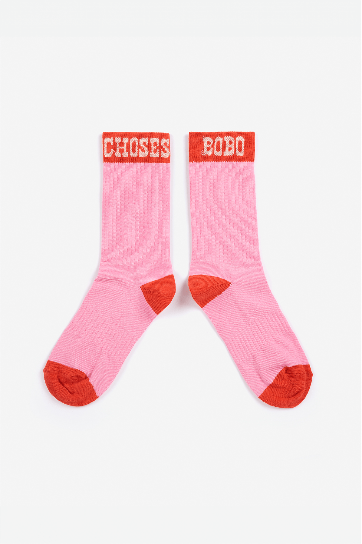 Bobo Choses Pop long socks - Fuchsia van Bobo Choses | Kids Conceptstore Le Fanfare
