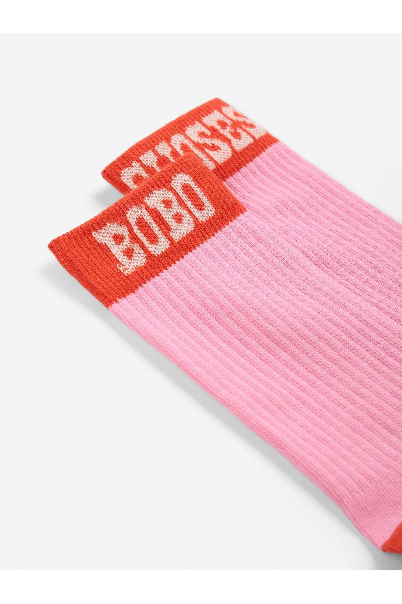Bobo Choses Pop long socks - Fuchsia van Bobo Choses | Kids Conceptstore Le Fanfare