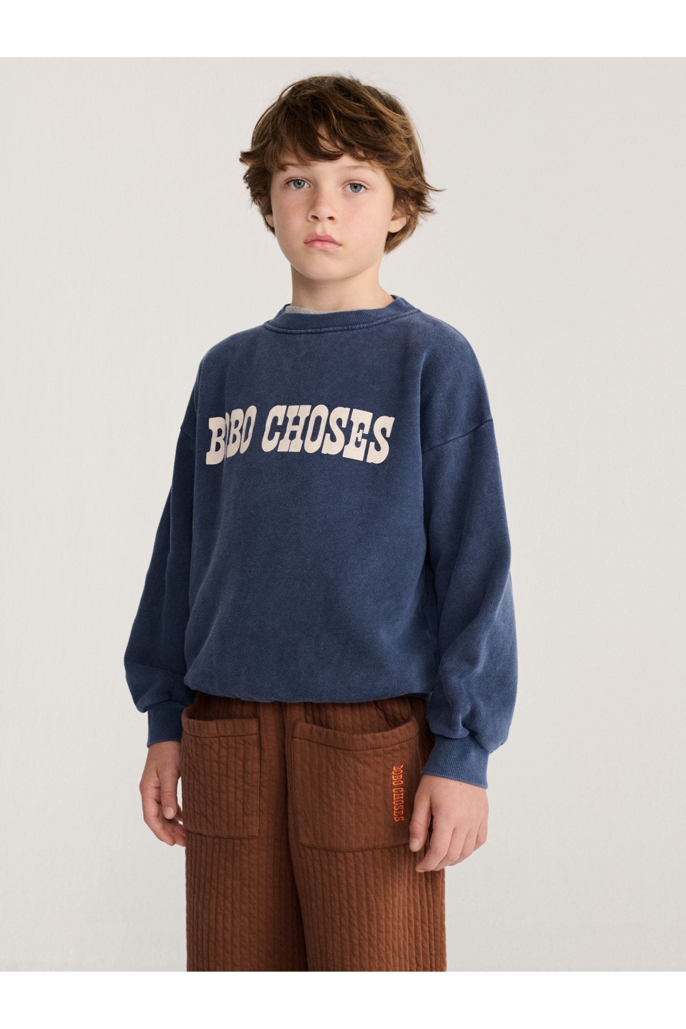Bobo Choses Pop sweatshirt - Midnight Blue van Bobo Choses | Kids Conceptstore Le Fanfare