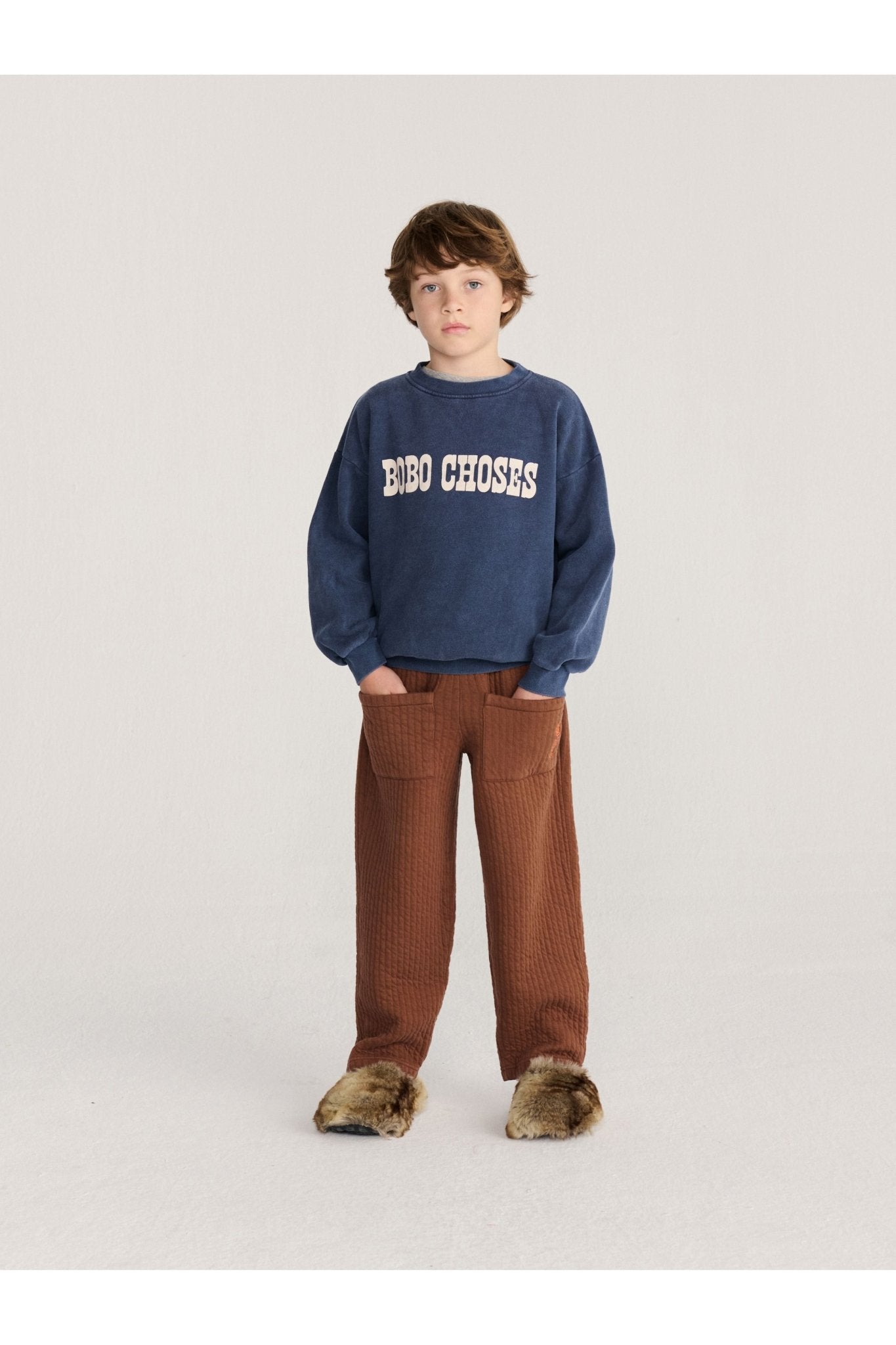 Bobo Choses Pop sweatshirt - Midnight Blue van Bobo Choses | Kids Conceptstore Le Fanfare