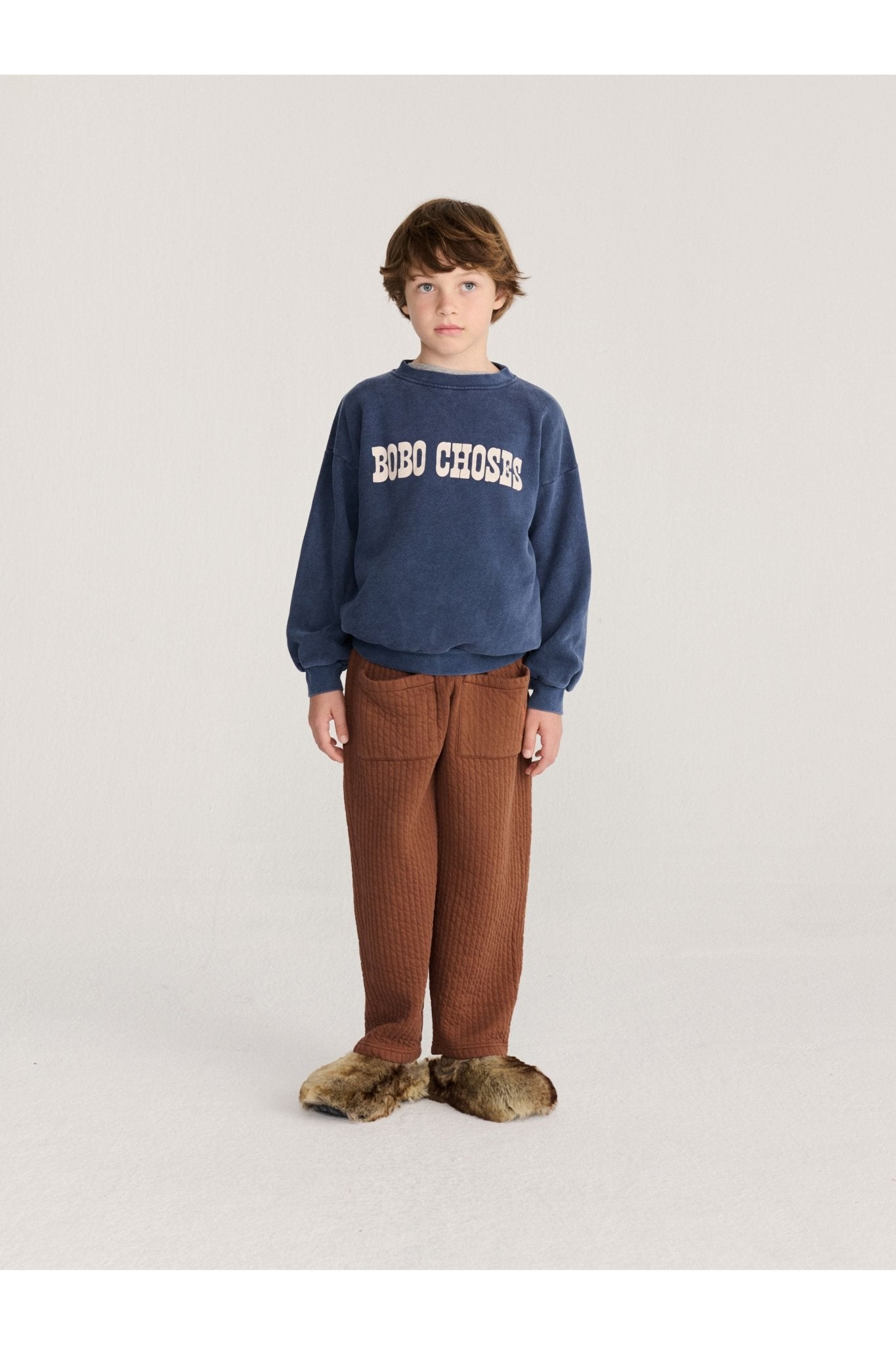 Bobo Choses Pop sweatshirt - Midnight Blue van Bobo Choses | Kids Conceptstore Le Fanfare